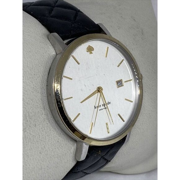 Kate Spade 0125 Women\'s Black Leather Analog White Dial Quartz Wrist Watch XX904 main image 4